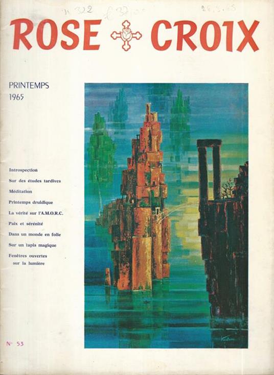 Rose Croix Printemp 1965 - copertina