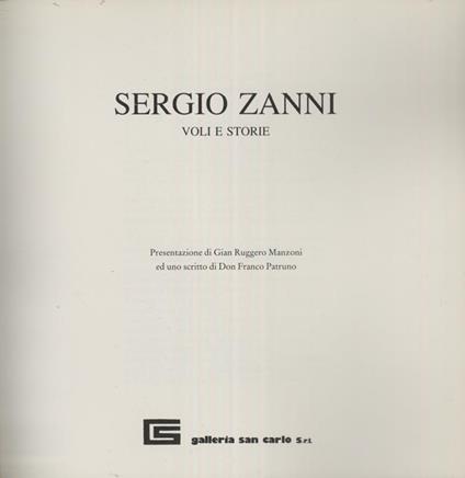 Sergio Zanni. Voli e storie - copertina