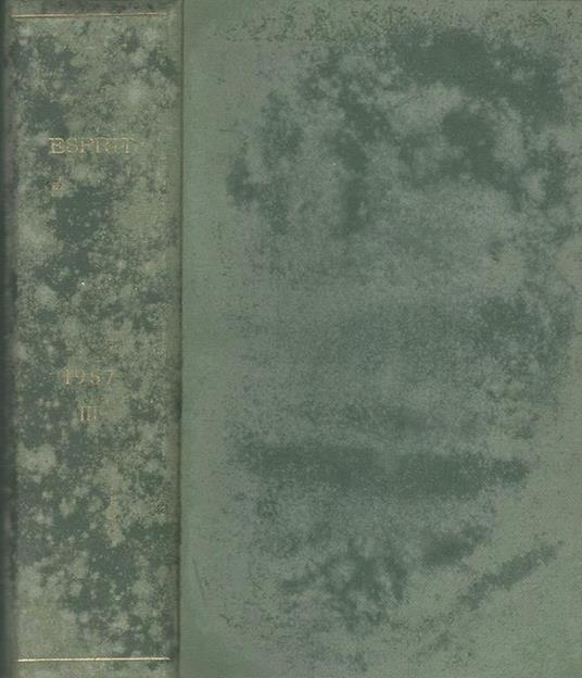 Esprit Anno XXXV-N° 364, 365, 366 - Jean-Marie Domenach - copertina