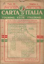 Carta d'Italia. Foglio 33. Tempio Pausania