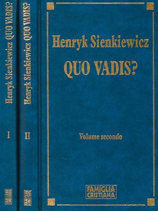 Quo vadis? - Henryk Sienkiewicz - copertina