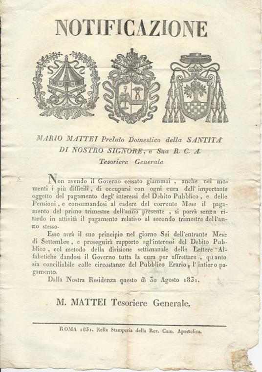 Notificazione - Marina Mattei - copertina