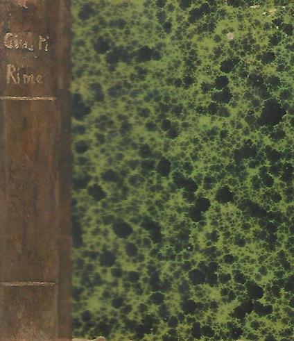 Rime - Giuseppe Giusti - copertina