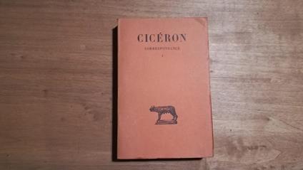 Correspondence I - Marco Tullio Cicerone - copertina