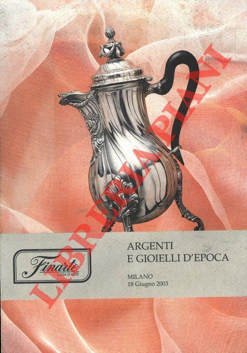 Argenti e gioielli d'epoca - copertina
