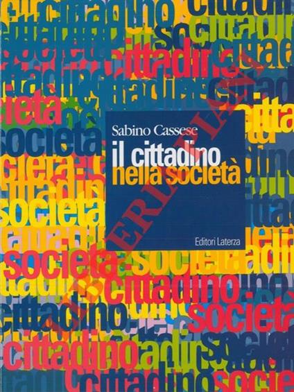 Il cittadino nella società - Sabino Cassese - copertina