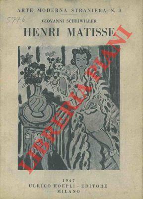 Henri Matisse - Giovanni Scheiwiller - copertina