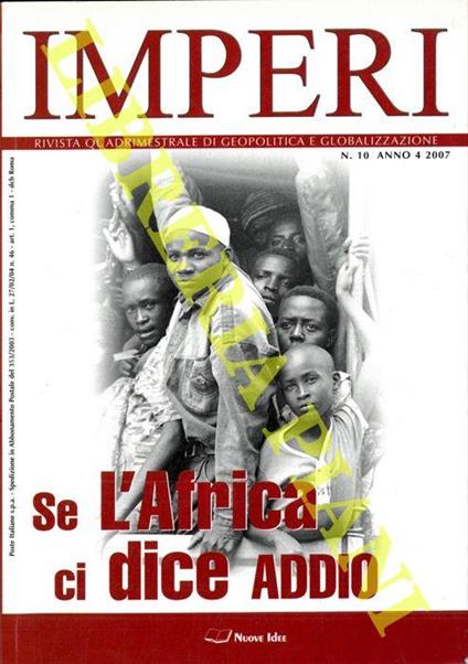 Imperi. Rivista quadrimestrale di geopolitica e globalizzazione - copertina