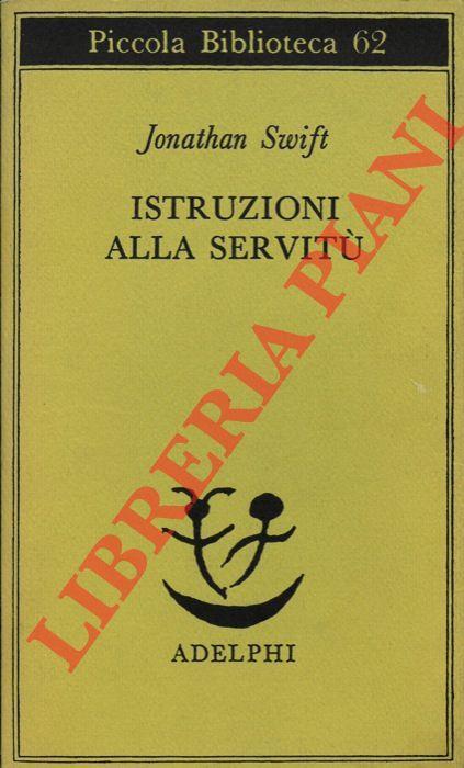 Istruzioni alla servitù - Jonathan Swift - copertina