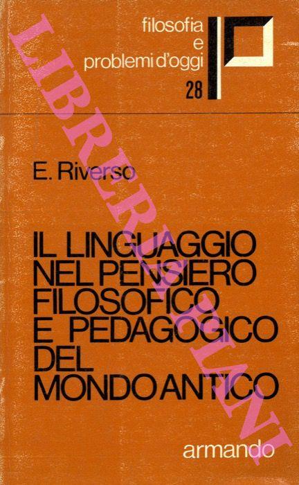 Il linguaggio nel pensiero filosofico e pedagogico nel Mondo antico