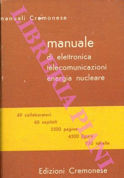 Manuale di elettronica, telecomunicazioni, energia nucleare - copertina