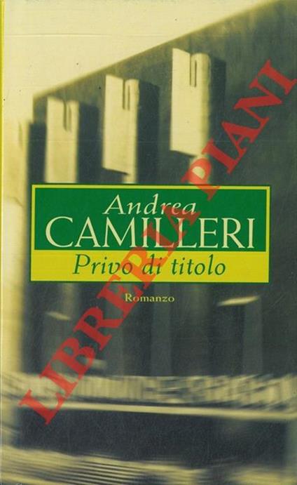 Privo di titolo - Andrea Camilleri - copertina
