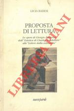 Proposta di lettura. Le opere di Giorgio Polverini dall' 