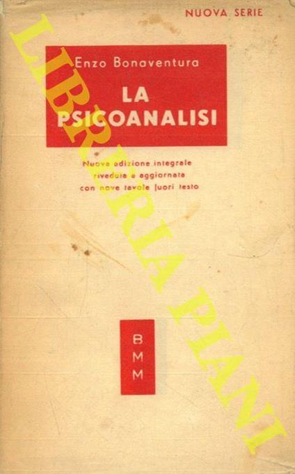 La psicoanalisi - Enzo Bonaventura - copertina