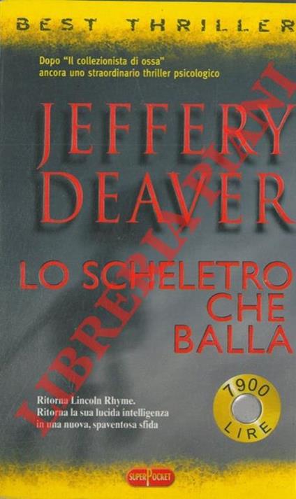 Lo scheletro che balla - Jeffery Deaver - copertina