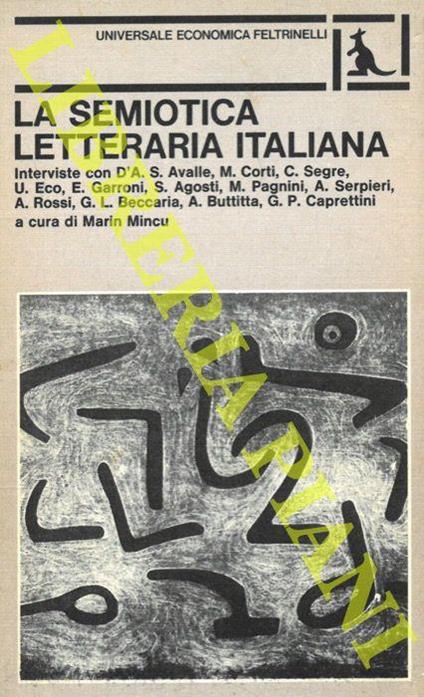 La semiotica letteraria italiana - Marin Mincu - copertina
