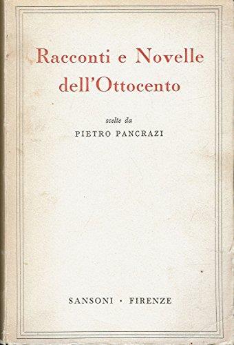 RAcconti e novelle dell'Ottocento - Pietro Pancrazi - copertina