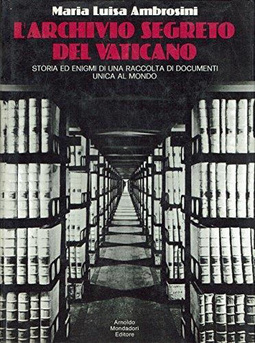L' archivio segreto del Vaticano - Maria Luisa Ambrosini - copertina
