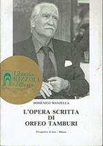 L' opera scritta di Orfeo Tamburi