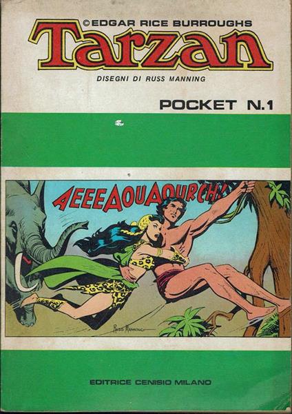 Tarzan pocket 1 - Edgar Rice Burroughs - copertina