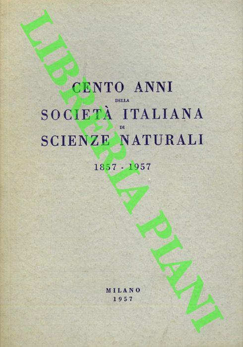 Pubblicazione commemorativa del Centenario della Societ� - copertina