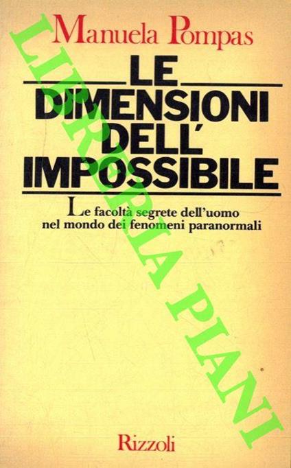 Le dimensioni dell'impossibile - Manuela Pompas - copertina