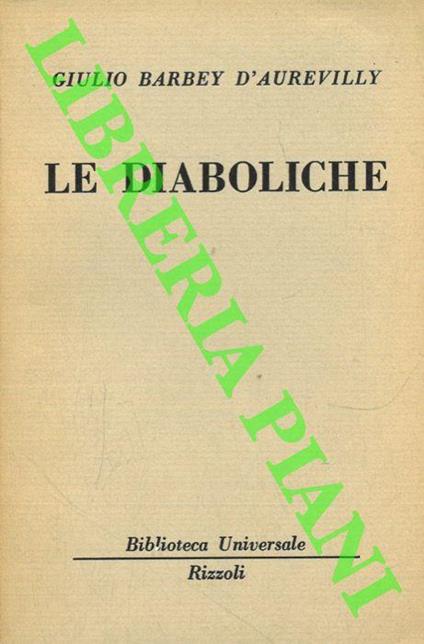 Le diaboliche - Jules-Amédée Barbey d'Aurevilly - copertina