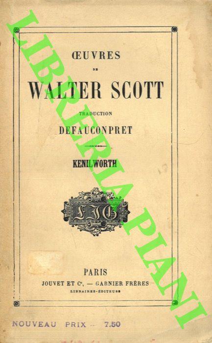 Kenilworth - Walter Scott - copertina