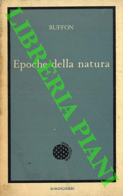 Epoche della natura - Georges-Louis Buffon de Leclerc - copertina