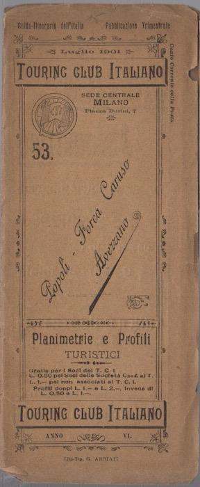 Touring Club Ciclistico Italiano: planimetrie e profili ciclistici: 53. Popoli-Forca Caruso Avezzano