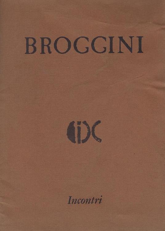 Broggini : disegni e acquarelli - copertina