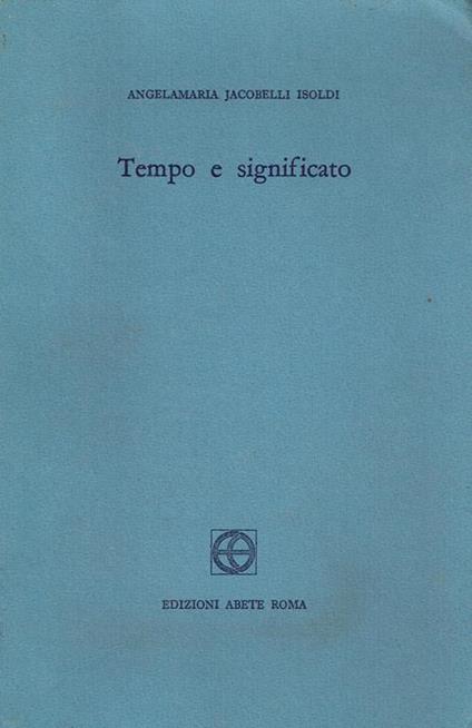 Tempo e significato - copertina