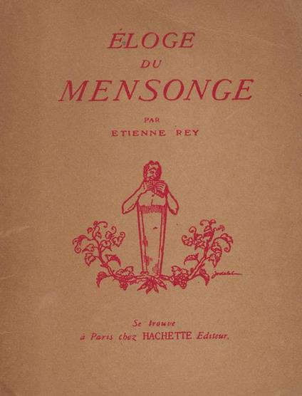 Éloge du mensonge - Etienne Rey - copertina