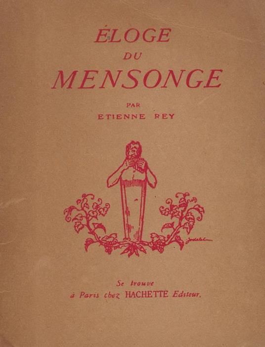 Éloge du mensonge - Etienne Rey - copertina