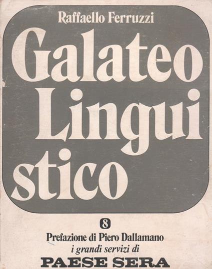 Galateo linguistico - Raffaello Ferruzzi - copertina