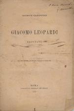 Giacomo Leopardi deputato