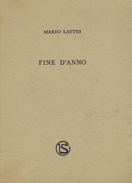 Fine d'anno - Mario Lattes - copertina