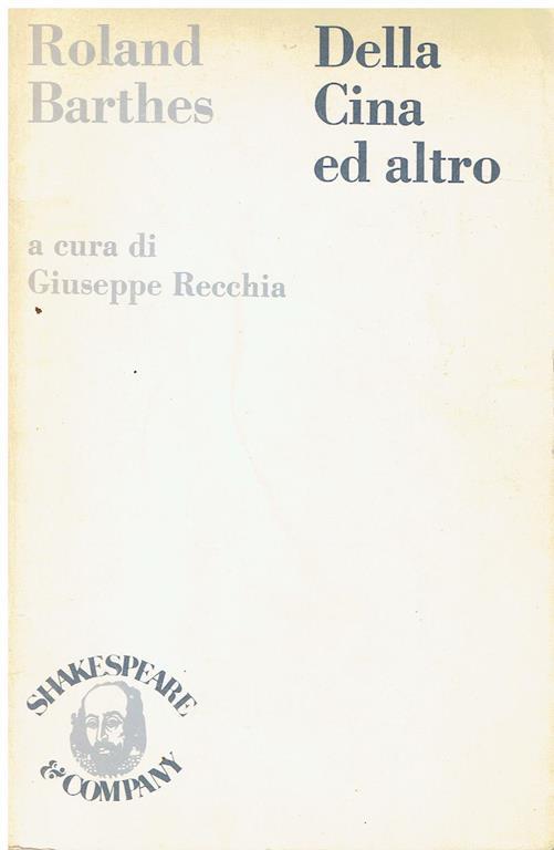 Della Cina ed altro - Roland Barthes - copertina