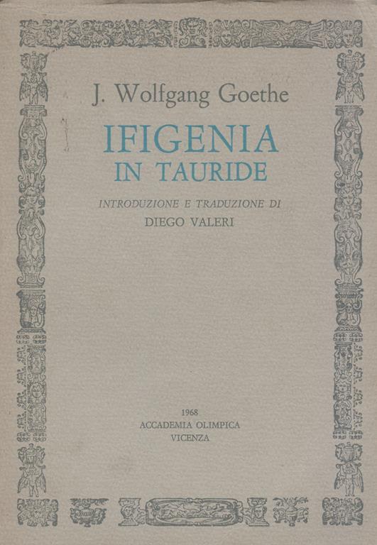Ifigenia in Tauride - Johann Wolfgang Goethe - copertina