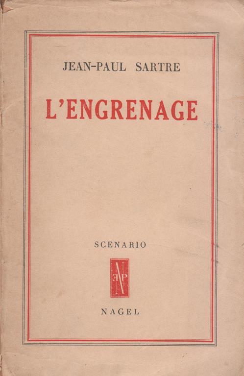 L' engrenage - Jean-Paul Sartre - copertina