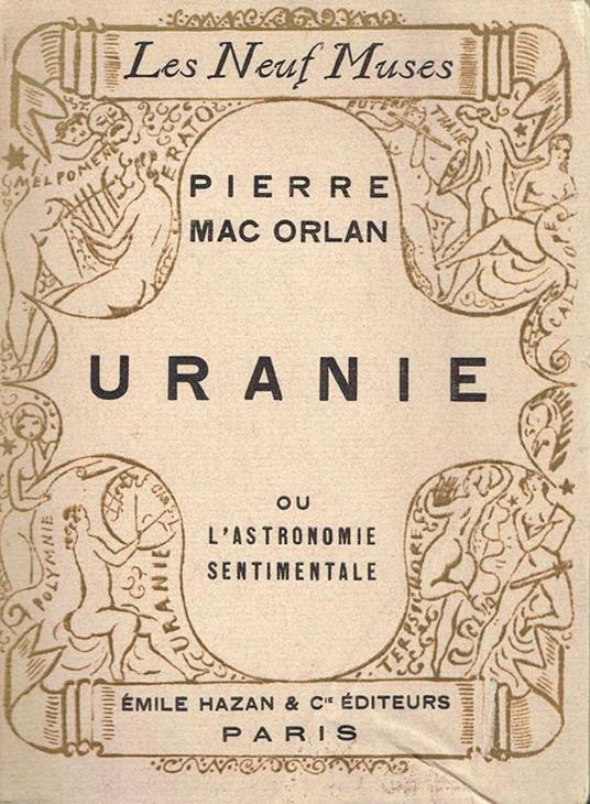 Uranie, ou L'astronomie sentimentale - Pierre Mac Orlan - copertina