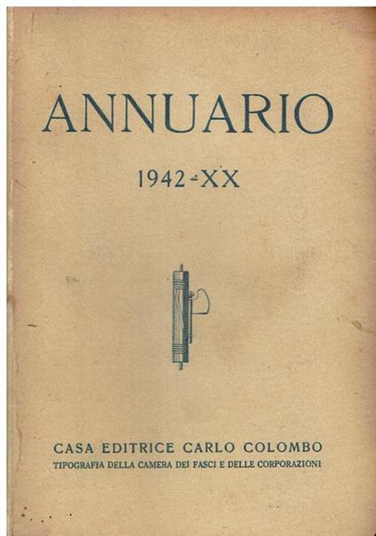 Annuario 1942 -XX - copertina