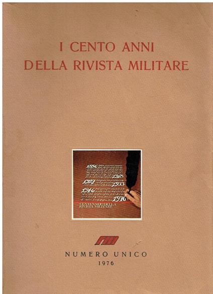 I cento anni della Rivista militare : numero unico - copertina