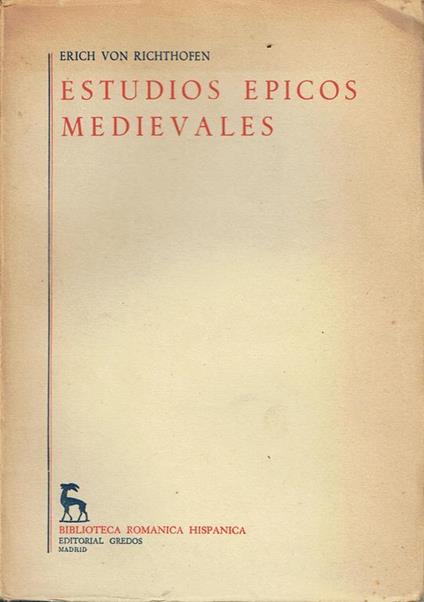 Estudios épicos medievales : con algunos trabajos inéditos - copertina