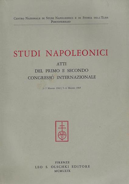 Studi napoleonici. Atti (1962-65) - copertina