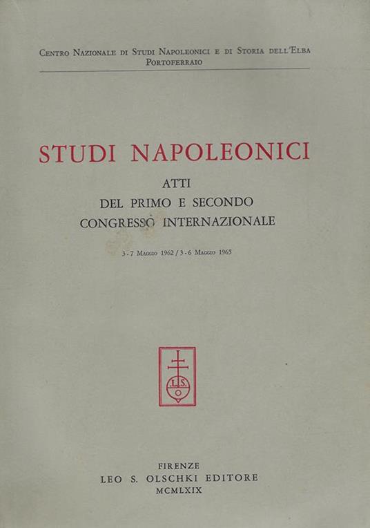 Studi napoleonici. Atti (1962-65) - copertina