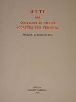 Atti Del Convegno Di Studio 