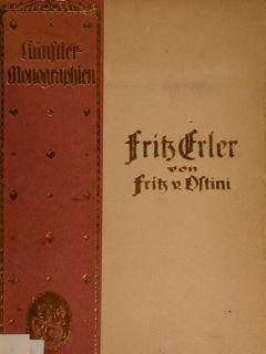 Fritz Erler di :Ostini Von Fritz - copertina