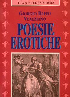 Poesie Erotiche - Giorgio Baffo - copertina