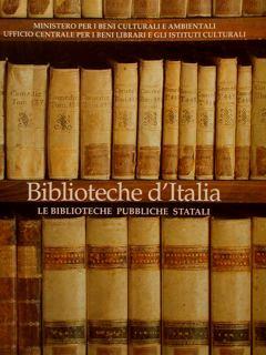 Biblioteche D'Italia. Le Biblioteche Pubbliche Statali - F. Sicilia - copertina